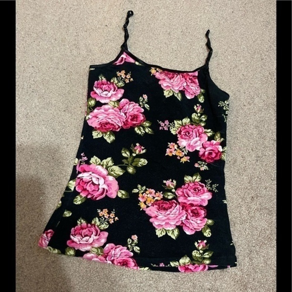 Ambience Apparel floral tank top size Small